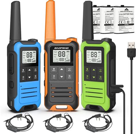 Amazon.com: 4Pack Rechargeable Baofeng MP25 FRS Walkie Talkies Long ...