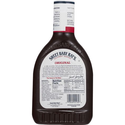 Sweet Baby Ray S Bbq Sauce Nutrition Label | Besto Blog