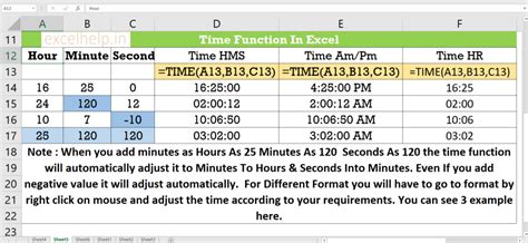 Image result for Time Function Excel