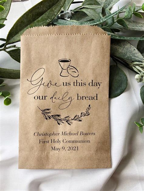 First communion favor bags bread bags favor bags etsy – Artofit
