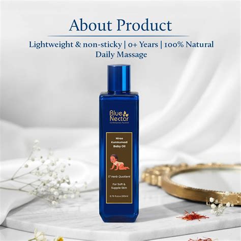 Kumkumadi baby oil with ghee and olive oil for skin hydration and glow ...