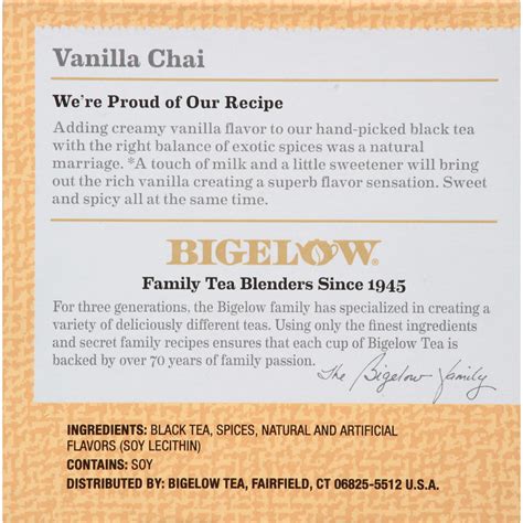 Bigelow Vanilla Chai Tea K Cup Pods 12 ct | shipt