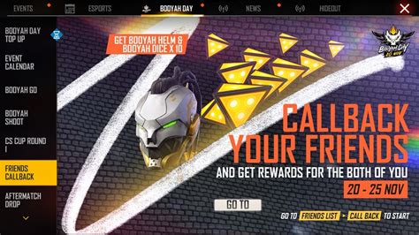 Free Fire Friends Callback event guide: Rewards and end date revealed