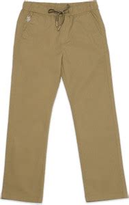 U.S. POLO ASSN. Slim Fit Boys Brown Trousers - Buy U.S. POLO ASSN. Slim ...