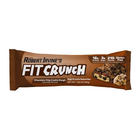 Fit Crunch 16g Protein Baked Bar - Chocolate Chip Cookie Dough - Shop ...