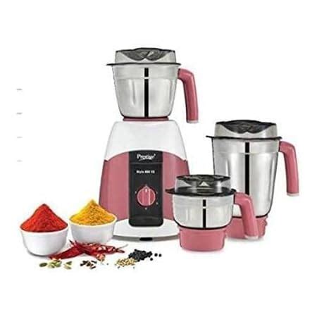 Buy Prestige Stack-O-Mix 750 W Mixer Grinder With 3 Ss Jars , Black ...