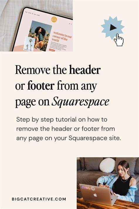 How to Remove the Header (or Footer) from a Page in Squarespace — Big ...