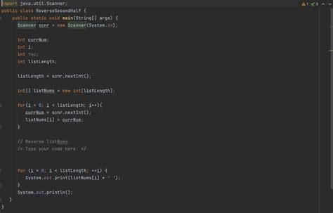Reversing a 1D Array in Java 的图像结果