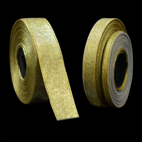 Buy Metallic Sparkly Ribbon in Gold Color by Roll - BIG SALE ...