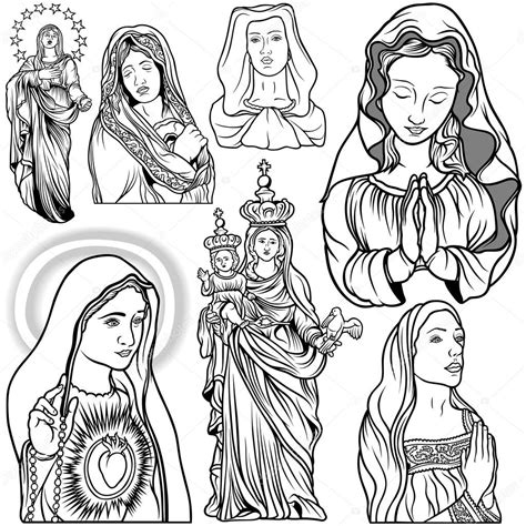 How To Draw The Virgin Mary