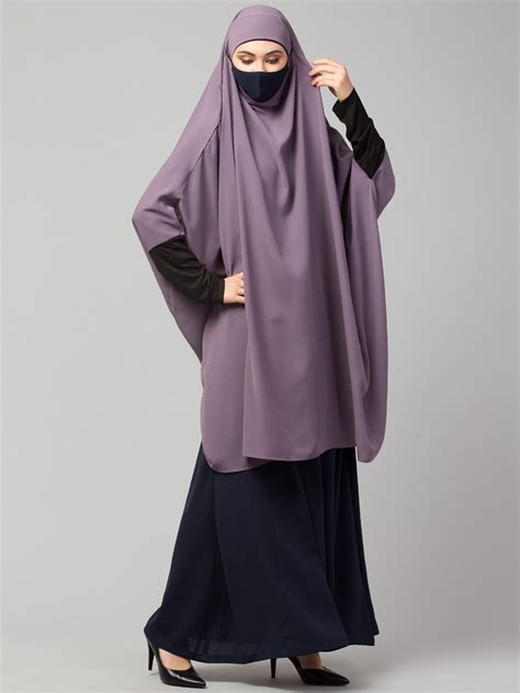 Two Pieces Jilbab Set With Adjustable Mouth Piece. – My Store