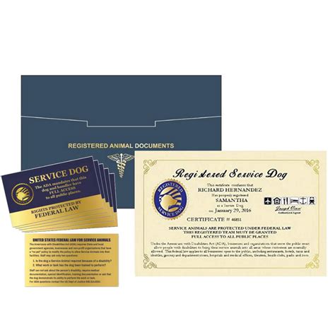 Buy Registered Service Dog Certificate - Customized with Your Name ...