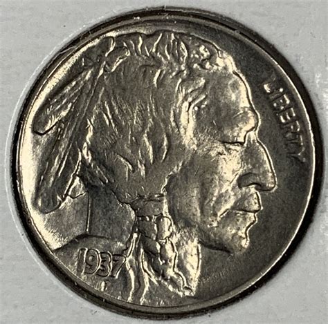 1937 Buffalo Nickel, MS60+ (8829) - For Sale, Buy Now Online - Item #908545