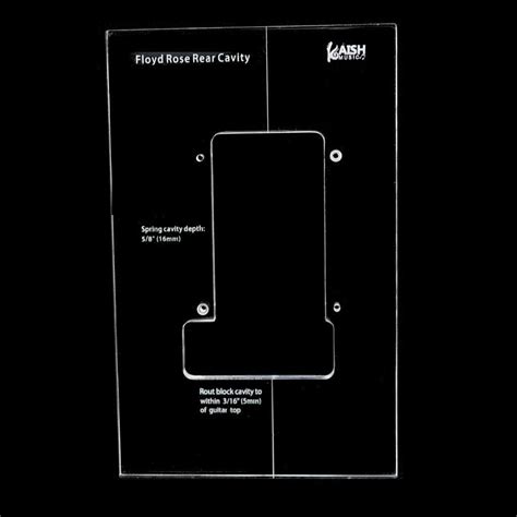 KAISH Acrylic Tremolo Bridge Routing Template Front India | Ubuy