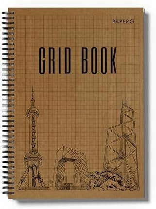 Archmesh , Square Grid Notebook, A4 Size (8.5X11 Inches), Square Graph ...