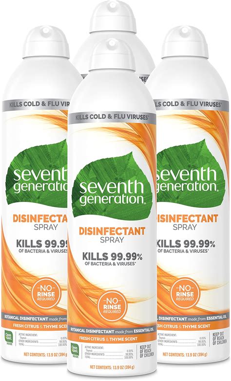 Amazon.com: Seventh Generation Disinfectant Spray, Fresh Citrus & Thyme ...