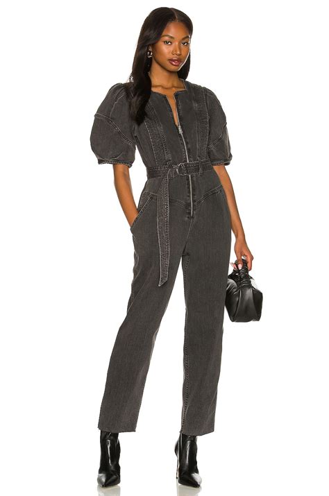 ALLSAINTS Elektra Jumpsuit in Washed Black | REVOLVE
