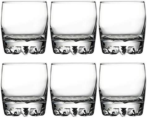 Pasabahce Karat Whisky Glass Set, 300ml, Set of 6, Clear : Amazon.in ...