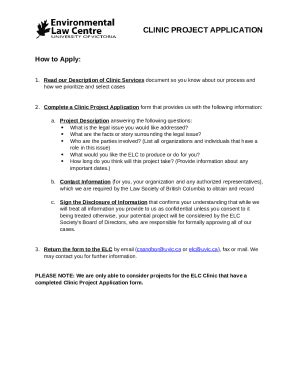 Building a Clinic Project Proposal Template Doc Template | pdfFiller