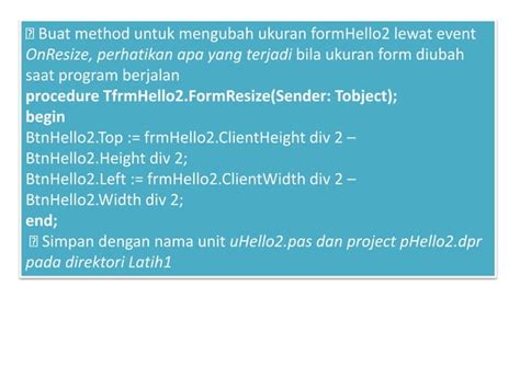 Image result for Contoh Kodingan Bahasa Delphi