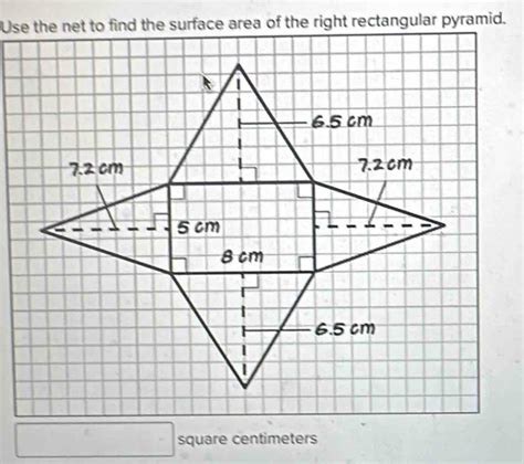 Image result for Find Surface Area of Rectangular Pyramid