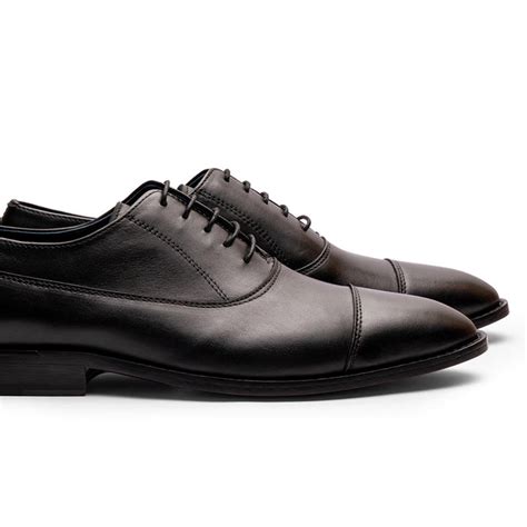 Black Longwing Stitch Captoe Oxford – FELLMONGER