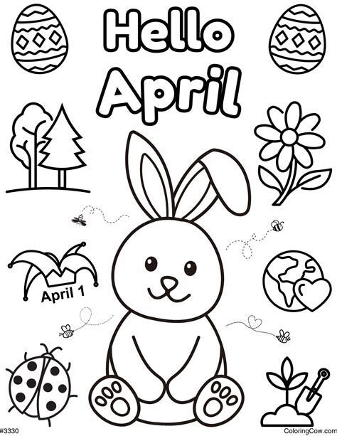 Free Coloring Pages April [2025]