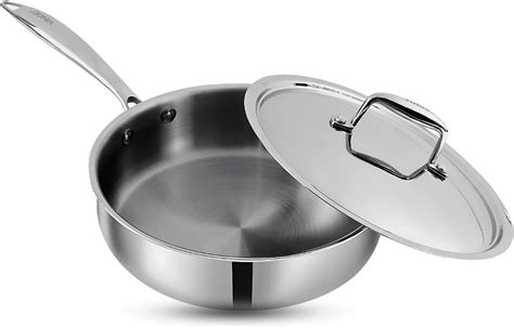 Buy Meyer Select Stainless Steel Sautepan | Fry pan with Lid | Saute ...