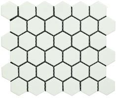 Hexagon Matt White Tile Size 325.2x281.04 mm Chip Size 51.2x59.12 mm ...