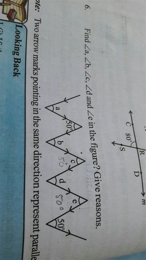 find angle A angle B angle C angle D and angle E in the figure give ...