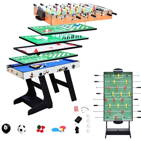 Drm Multi Game Table Folding Combo Game Table Billiards Table Pool/Snooker Table - Sports ...