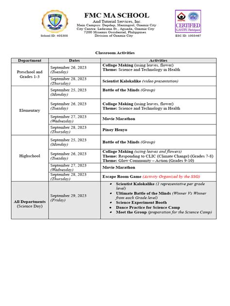 Science Week Template 的图像结果