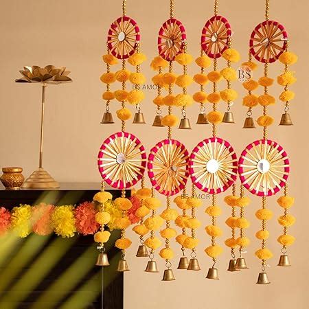 BS AMOR Dual Red Chakri Latkan Traditional Hanging Latkan for Party ...