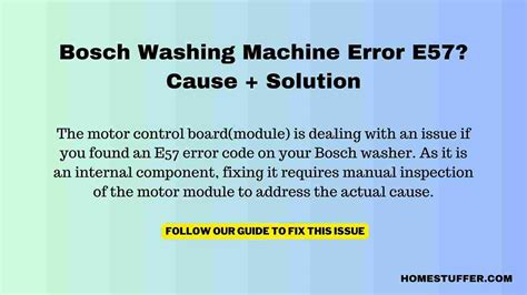 Image result for E5 Error Washing Machine