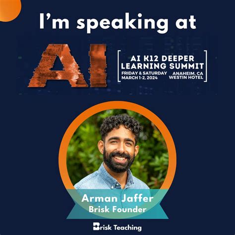 I am so thrilled to speak at the AI K12 Deeper Learning Summit! I'll be ...