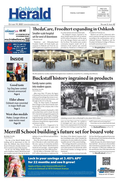 October 19, 2022 Oshkosh Herald - Oshkosh Herald
