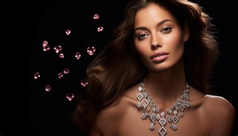 Luxury jewelry black friday advertisement with woman model shooting ...