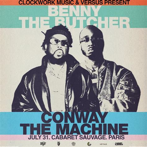 Benny The Butcher + Conway The Machine Live in Paris!!!, Cabaret ...