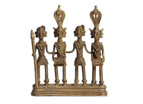 Craftedindia Antique Brass Dhokra Metal Fish Showpiece Art : Amazon.in ...