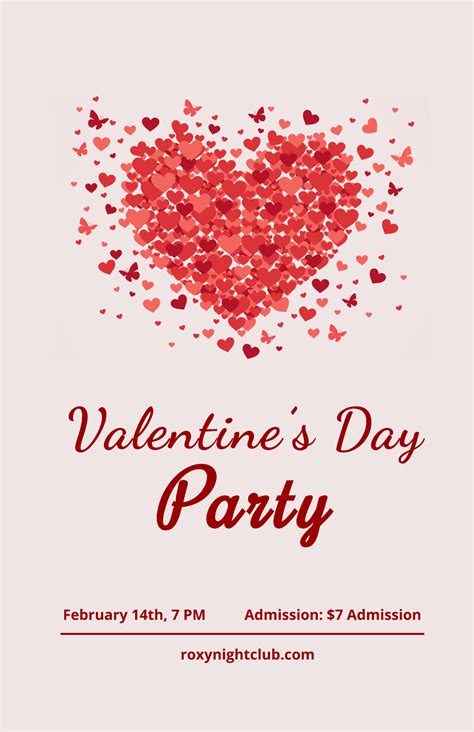 Free Valentine's Day Poster Templates, Editable and Printable