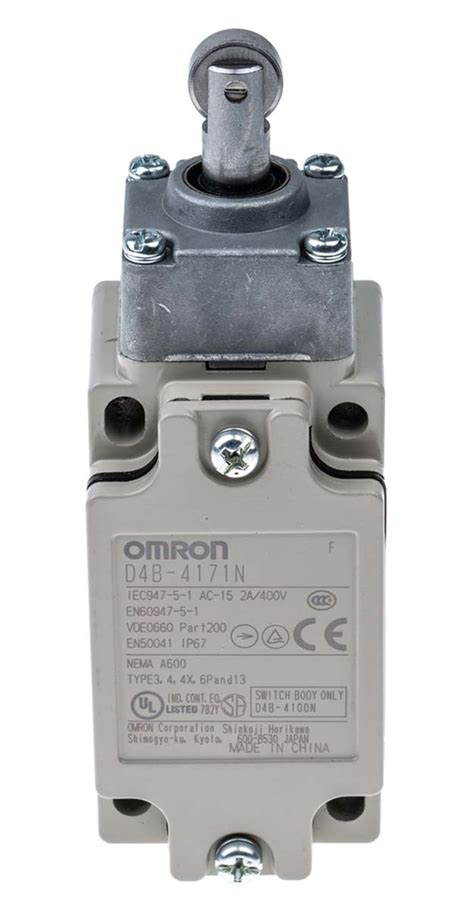 D4B-4171N Omron | Omron D4B-N Series Roller Plunger Interlock Switch ...
