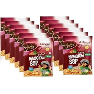 Dailyum Instant Manchow Sip-A-Soup |Pack of 12|Single serve sachet ...