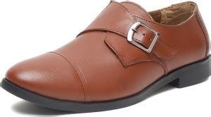 LOUIS STITCH Tan Monk Strap Shoes for Men Handcrafted Italian Leather ...
