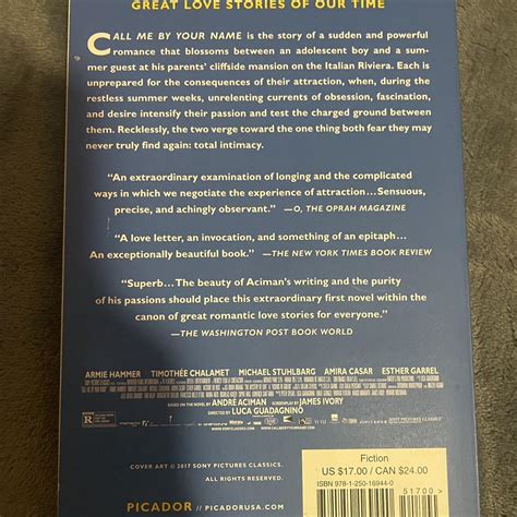 Call Me By Your Name - Andre Aciman book - Depop