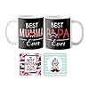 Buy TheYaYaCafe® Mom Dad Coffee Mug Set of 2 (325ml) | Best Mumma ...