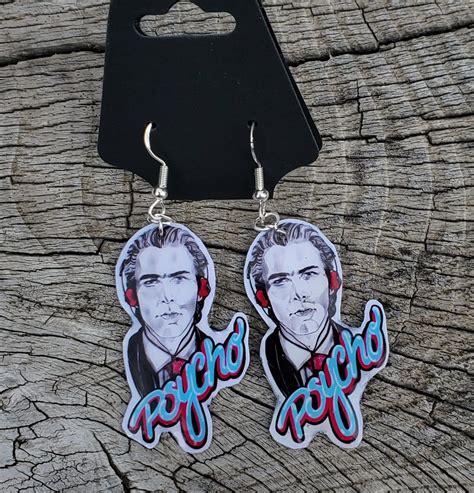 American Psycho Patrick Bateman "psycho" Headphones Wooden Dangle ...