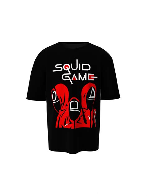 Squid Game Guards Oversized T-Shirt | Iconic Streetwear Style Tees ...