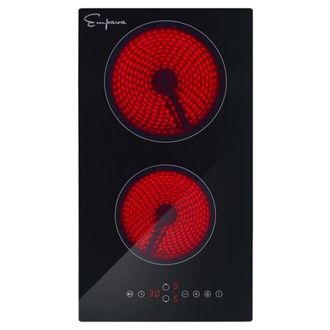 Buy 12 in. Built-In Smooth Surface Radiant Electric Cooktop in Black ...