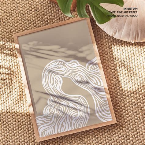 Vanilla Flow III: Buy Best Framed Minimalist Art Painting Online ...