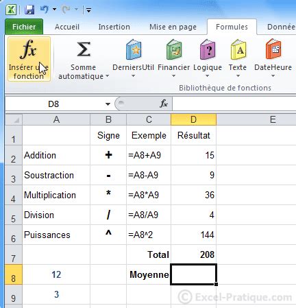 Image result for Comment Utiliser Excel Pour Calculer